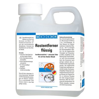 Weicon Rust Remover liquid (Rozsdaeltávolító folyadék) 1 liter - sárgás