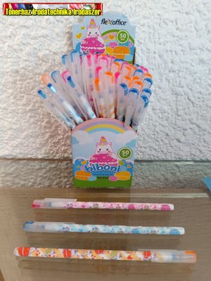 FLEXOFFICE Biboni golyóstoll, 0,3 mm, kupakos