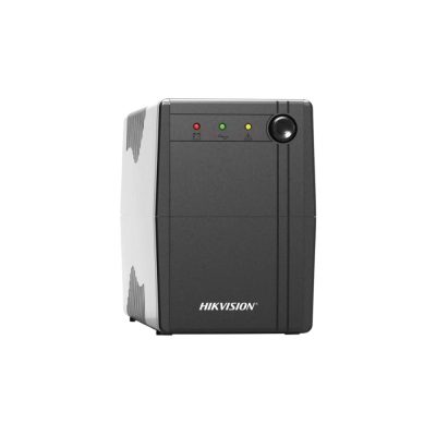 Hikvision DS-UPS600 szünetmentes tápegység, 600 VA/360 W, beépített akkumulátor 12V/7Ah, 2 db Schuko(DIN)