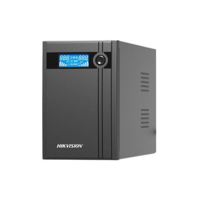 Hikvision DS-UPS3000/MA szünetmentes tápegység (UPS), 3000 VA/1800 W, 4 db beépített akkumulátor 12V/9Ah, 4 db Schuko(DIN), LCD kijelzős