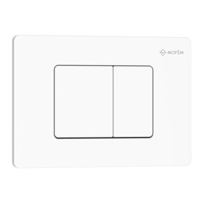 Mofém EVO 30 rozsdamentes acél nyomólap matt fehér színben