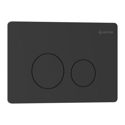 Mofém EVO 20 rozsdamentes acél nyomólap matt fekete színben