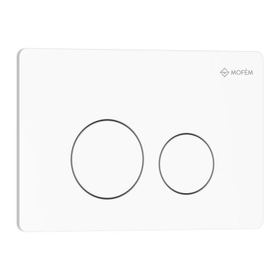 Mofém EVO 20 rozsdamentes acél nyomólap matt fehér színben