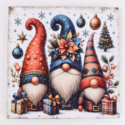 Tálca négyszög műanyag manók 30x30cm