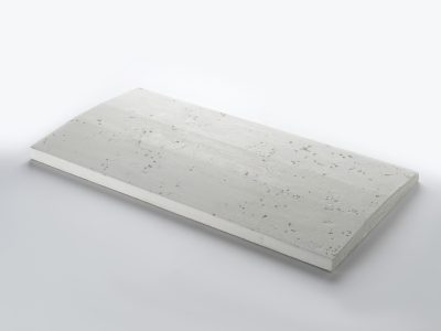 Kerítésfedlap, fehér, kő hatás 100*3cm (20,25,30,35,40cm széles)