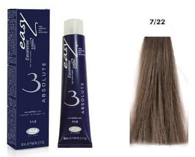 Lisap Easy Absolute ammónia rezorcin és PPD mentes hajfesték, 7/22