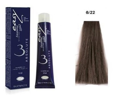 Lisap Easy Absolute ammónia rezorcin és PPD mentes hajfesték, 6/22