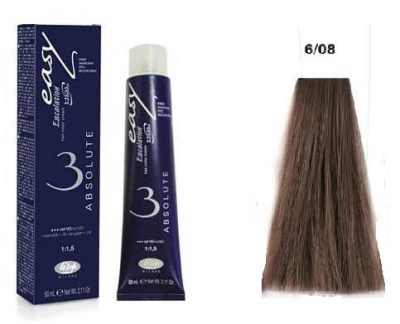 Lisap Easy Absolute ammónia rezorcin és PPD mentes hajfesték, 6/08