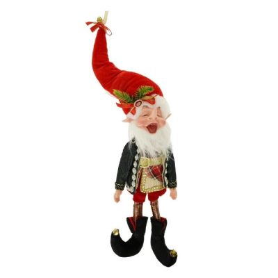 Manó textil piros fekete 11x10x52cm