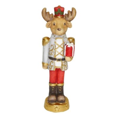 Diótörő Szarvas kerámia 14x50cm