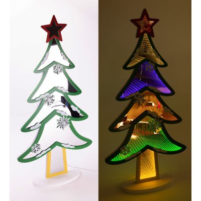 Karácsonyfa Led-es színes 40x82cm