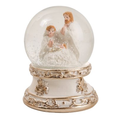 Havazógömb szent család fehér 6x5cm