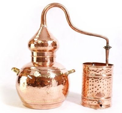 Alembik pálinkafőző – vörösréz kisüsti lepárló pálinkához 5 literes méretben