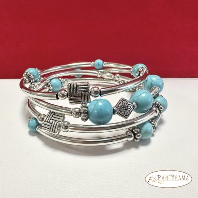 Ásványkő Karkötő - Türkiz