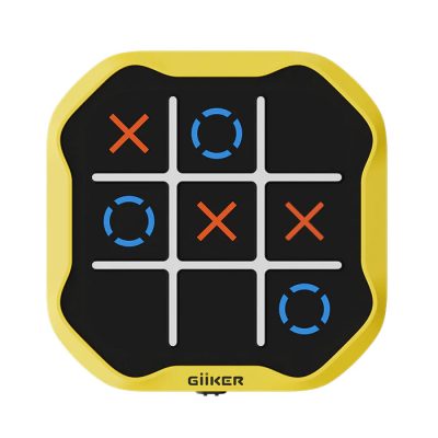 GiiKER Tic-Tac-Toe Bolt - Elektronikus Amőba társasjáték, 1-2 játékos részére, 3 játék egy dobozban
