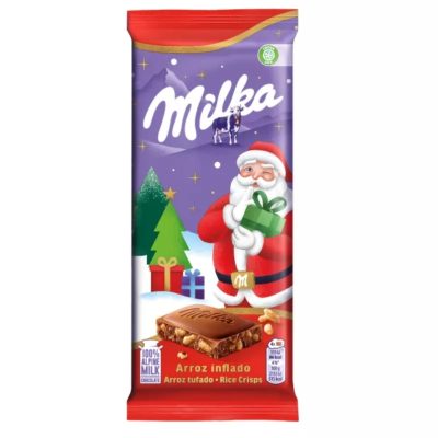 Milka rice crisp karácsonyi csokoládé 100g