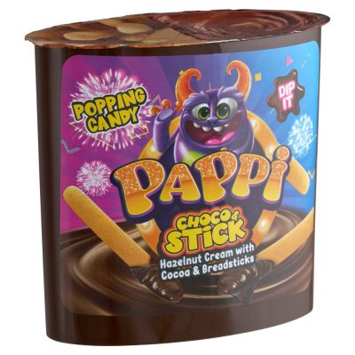 Dip It Pappi pattogócukros mogyorókrém ropogós pálcikákkal 155 g