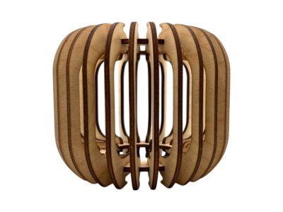 Lézervágott kerekített hengeres (kis méretű) teamécsestartó