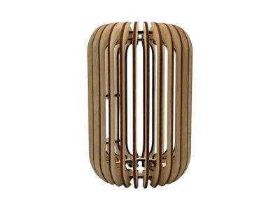 Lézervágott kerekített hengeres (nagy méretű) teamécsestartó