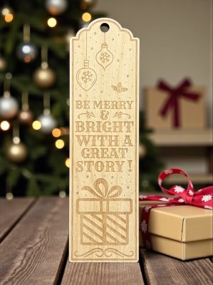 Karácsonyi könyvjelző