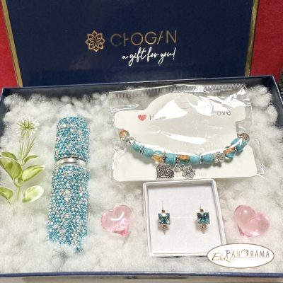 Ajándékcsomag, díszdobozban - Türkiz II.