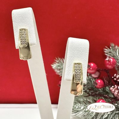  14K Gold Filled kristályos fülbevaló - Mirabell