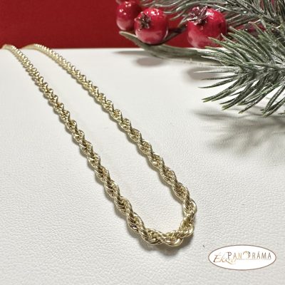  14K Gold Filled csavart nyaklánc - Melina 50/3
