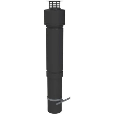 TRICOX PATÁ05 koncentrikus tetőátvezetés fekete PPs/alu 110/160 mm