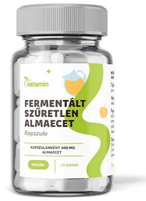 Netamin "Fermentált Szűretlen Almaecet" 400 mg kapszula - 60 db