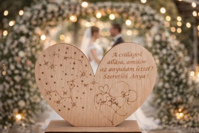 Anyák Napja Szív Tábla (Csillagos)