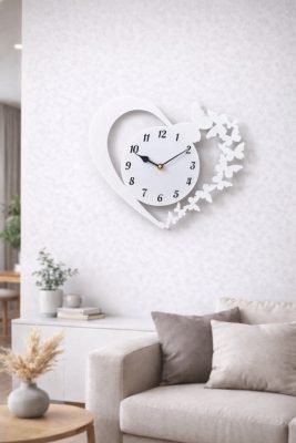 Szív Alakú Pillangós Óra