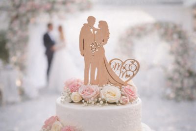 Esküvői Tortadísz (Gyűrűs)