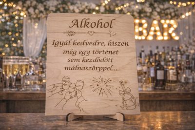 Esküvői Tábla (Alkohol)
