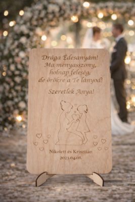 Esküvői Szülőköszöntő Ajándék (Anyának Menyasszonytól)