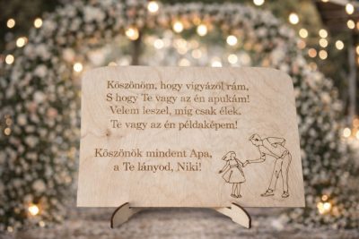 Esküvői Szülőköszöntő Ajándék (Apának Lánytól)