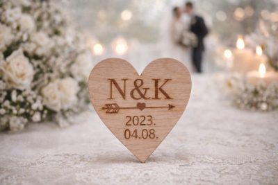 Esküvői Köszönetajándék (Sima szív)