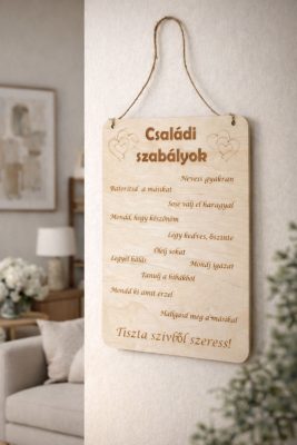 Családi Szabályok Tábla