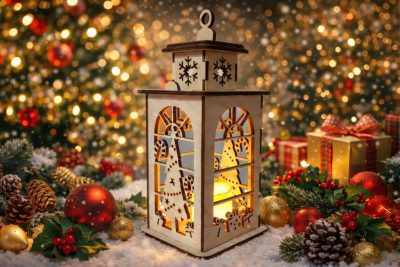 Karácsonyi Mécsestartó Fenyőfa 