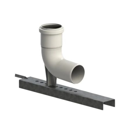 TRICOX PBK90 egyfalú bekötő könyök tartó sínnel PPs 160 mm