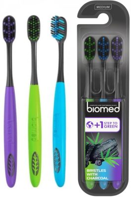 Biomed Black Complete medium fogkefe 3 db-os Multipack