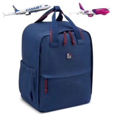 Modo by Roncato kék 40x30x20 WizzAir-méretű kabinhátizsák