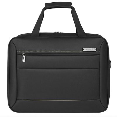 Leonardo fekete 40x30x20 kabintáska, válltáska