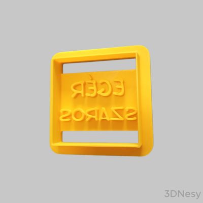 Egér szaros süti kiszúró 6x6