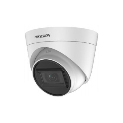 Hikvision DS-2CE76H0T-ITPFS(2.8mm) analóg 5 MP turret biztonsági kamera, 2.8 mm fix objektív, IR 10m, Digitális WDR, fém ház, beltéri