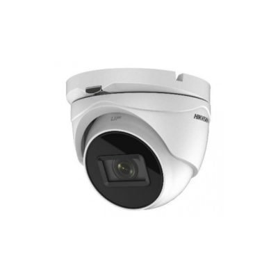 Hikvision DS-2CE79H0T-IT3ZF(2.7-13.5mm)C analóg 5 MP turret biztonsági kamera, 2.7 - 13.5 mm varifokális objektív, 4x motoros zoom, IR led, IP67, fém ház, kültéri
