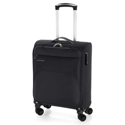 Gabol Zambia fekete S Ryanair 55x40x20 bőrönd, kabinbőrönd