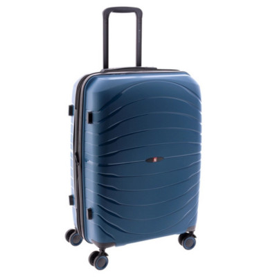 Gladiator Kick-Off kék M feladott 20kg bővíthető bőrönd