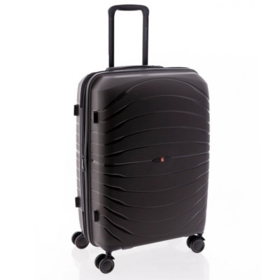 Gladiator Kick-Off szürke M feladott 20kg bővíthető bőrönd