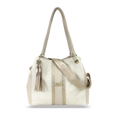 Zellia Női Válltáska 24077 Beige-Arany - Pearl -