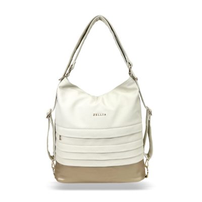 Zellia Női Válltáska/Hátizsáká Alakítható Hz-111 Beige-Pezsgő Arany - D217 -